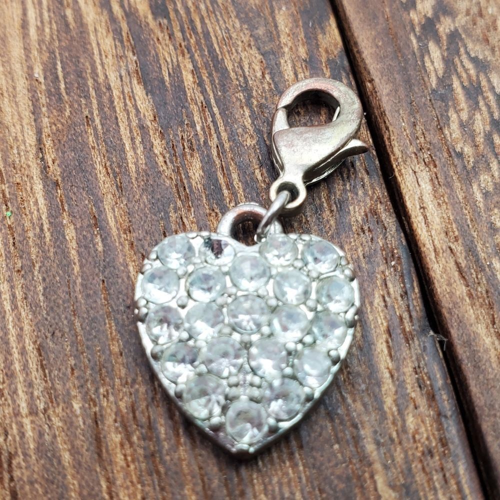 Crystal heart charm‎ for necklace or bracelet